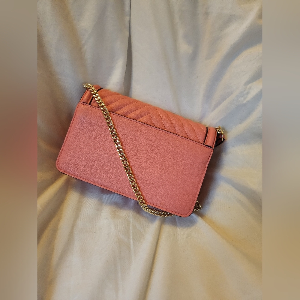 Victoria's Secret Mini Shoulder Bag Purse (Coral) - Picture 2 of 4